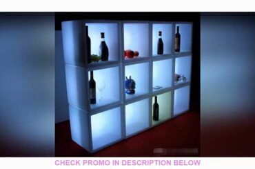 Amazing Product Luminous LED Rechargeable display bar cabinet 40CMx40CMx40CM colorful changed wine