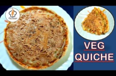 Veg Quiche || Eggless || How to make perfect Quiche Crust || Fab Flavours