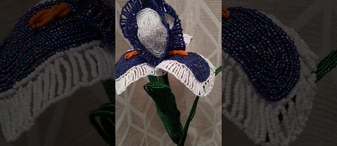 iris french beaded flowers flowers fake