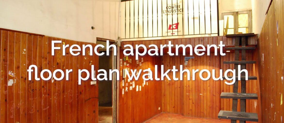 French apartment floor plan walkthrough