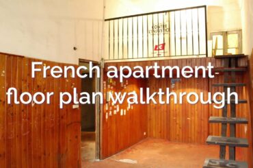 French apartment floor plan walkthrough