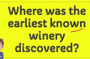 Where was the earliest known winery discovered?