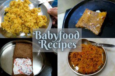 4 Easy Breakfast Recipes for 1 Year+ Baby || Poha, Vermicelli Upma, French Toast, Yogurt Sandwich