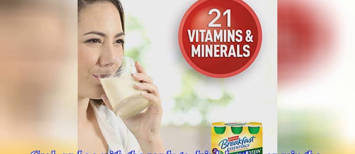 Review: Carnation Breakfast Essentials High Protein Ready-to-drink, Classic French Vanilla, 8Ounce.