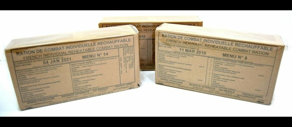 French 24 hour Ration RCIR Menu 4 - Part 3 of 4 - Lunch