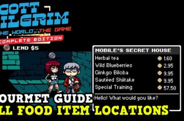 All Food Item Locations in Scott Pilgrim vs The World The Game (Gourmet Trophy / Achievement Guide)
