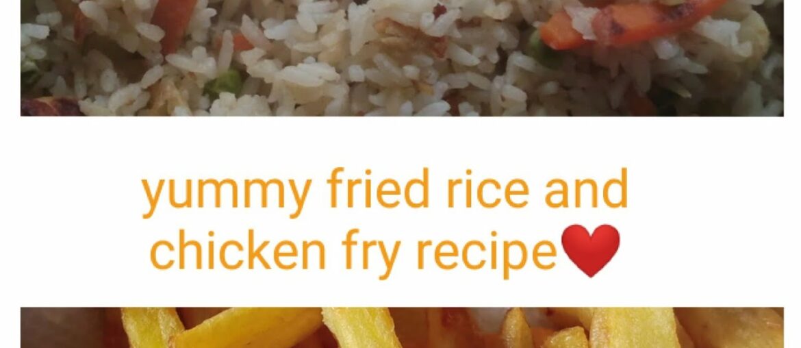 Fried Rice recipe | French Fries recipe | How to make fried rice and french fries easily