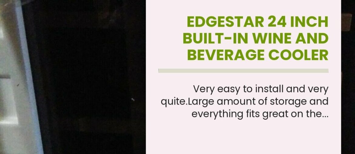 EdgeStar 24 Inch Built-In Wine and Beverage Cooler with French Doors