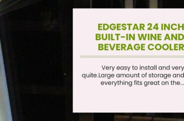 EdgeStar 24 Inch Built-In Wine and Beverage Cooler with French Doors