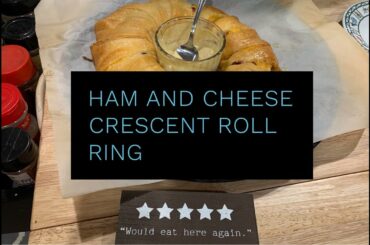 Ham And Cheese Crescent Roll Ring | Crescent Roll Appetizer | John Eats Cheap