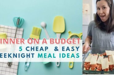 5 Easy weeknight dinner ideas | Cheap meal ideas | Meal Planning on a Budget | Frugal meal ideas