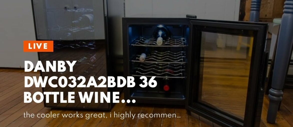 Danby DWC032A2BDB 36 Bottle Wine Cooler, Black