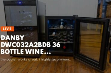 Danby DWC032A2BDB 36 Bottle Wine Cooler, Black