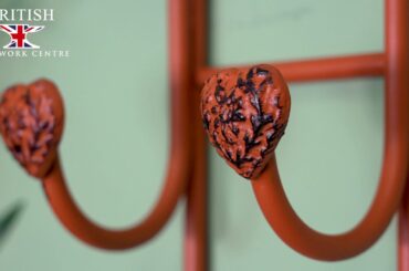 Cast Iron Wine and Bottle Holder