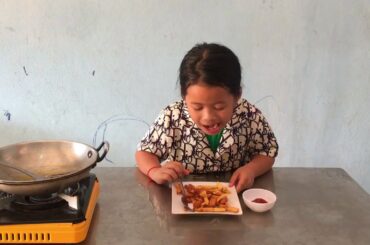 Crispy French fries new recipe - Khmer cooking style