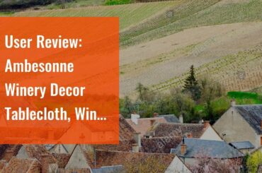 User Review: Ambesonne Winery Decor Tablecloth, Wine, Cheese and Bread with Mountain Landscape...
