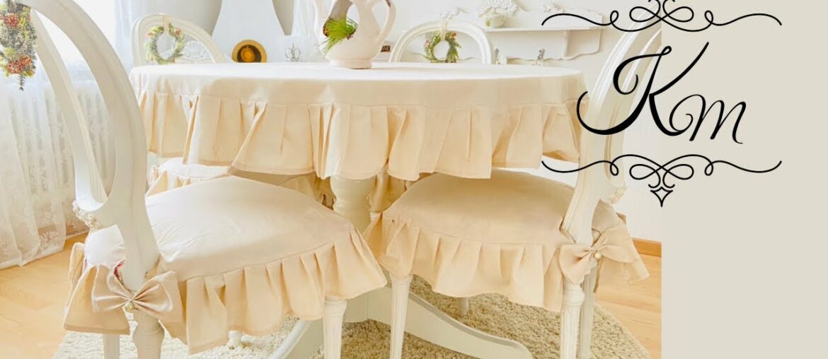 Sewing a chair cover - French style