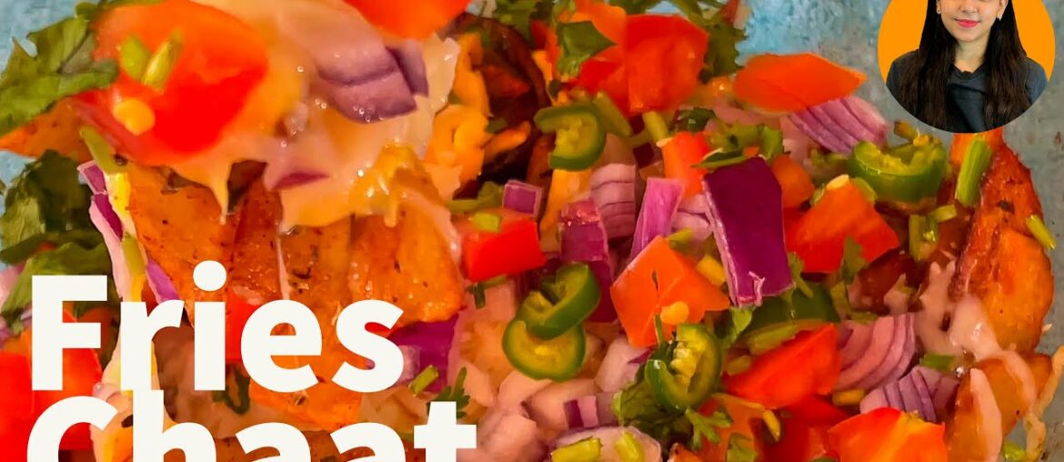 Fries Chaat | Indian Style Cheesy Fries | Cheesy Fries Recipe #shorts #short #streetfood