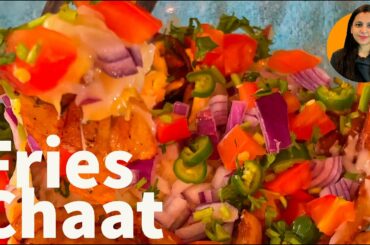 Fries Chaat | Indian Style Cheesy Fries | Cheesy Fries Recipe #shorts #short #streetfood