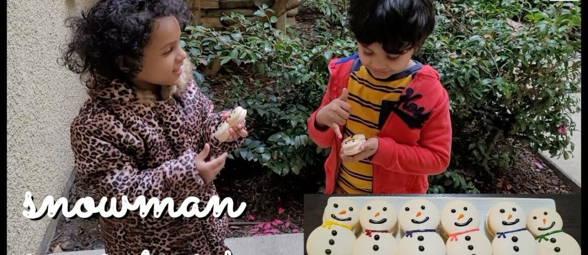Snowman French Macarons | French Macarons Recipe Snowman French Macarons | French Macarons Recipe