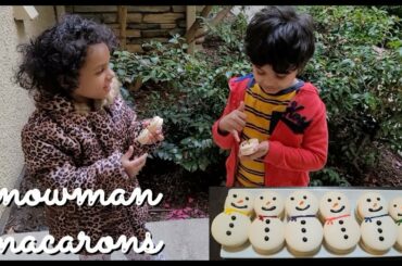 Snowman French Macarons | French Macarons Recipe