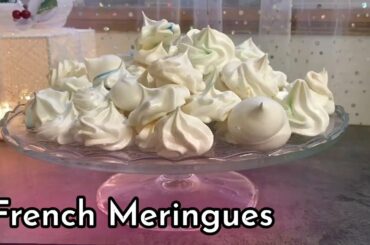 Homemade French Meringues Recipe / How to make Meringues at home/ Easy Meringue Recipe