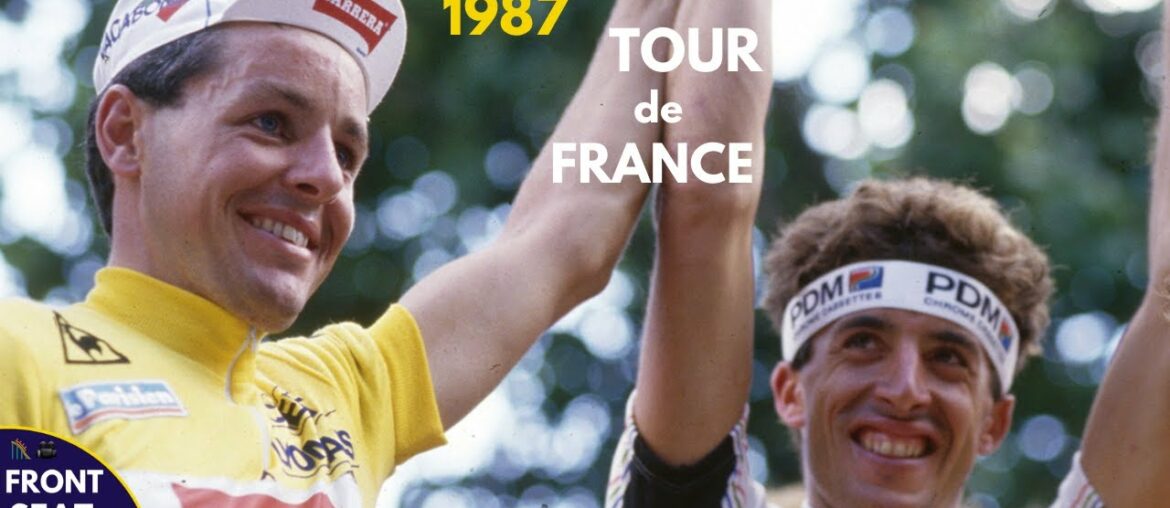 Cycling Tour de France 1987 -- Stephen Roche vs Pedro Delgado -- Part 1 of 12