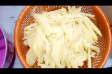 Crispy French potatoes fries recipe  Homemade french fries recipe