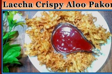 Laccha Crispy Aloo Pakora | French Fries | Potato Snacks Recipe By ( MSY's Kitchen )