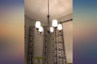 LOG BARN 5 Lights French Country Shabby Chic Chandelier in Brown Rust Metal Finish, review