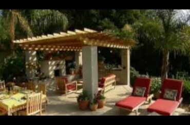 Backyard Patio Design with Outdoor Kitchen and Dining Room - HGTV Video