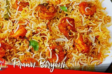 Prawn Biryani Recipe | Restaurant Style Prawn Biryani | Hyderabadi style Prawns Biryani | Foodworks