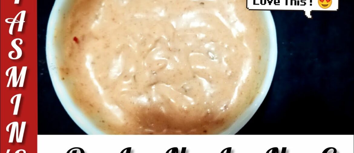 Creamy Red sauce / For French Fries/Easy to make  By Yasmin's Dining