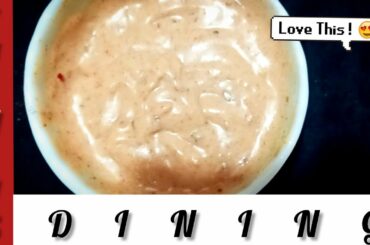 Creamy Red sauce / For French Fries/Easy to make  By Yasmin's Dining