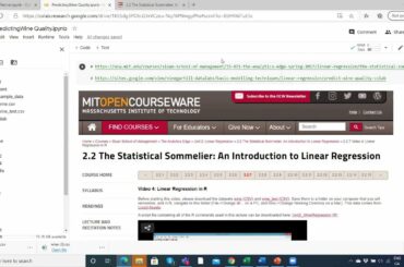 Predicting Wine Price and Quality in Google Colab R Notenbook