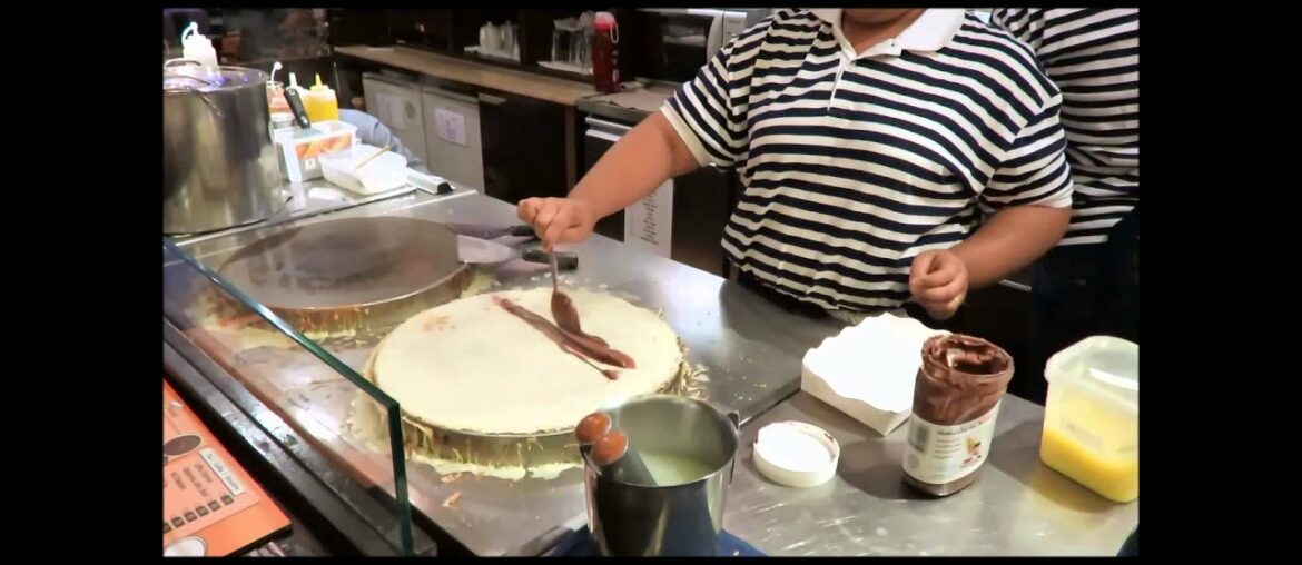 THAI FRENCH RECIPE CREPE NUTELLA Made in Thailand Bangkok Travel Thai street Food travel shopping