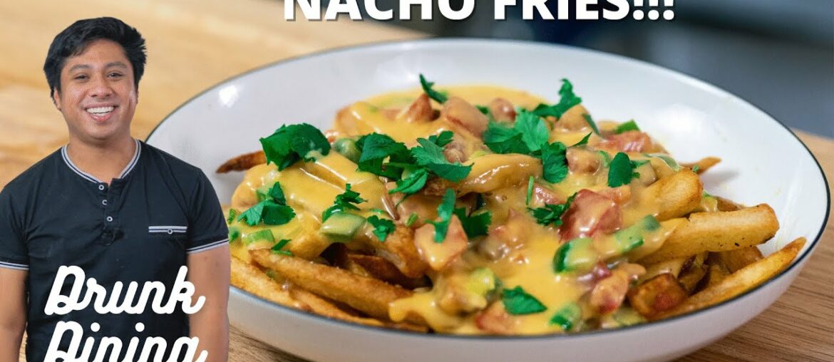 Making Nacho Fries But With Real Cheese Queso | Drunk Dining Making Nacho Fries But With Real Cheese Queso | Drunk Dining
