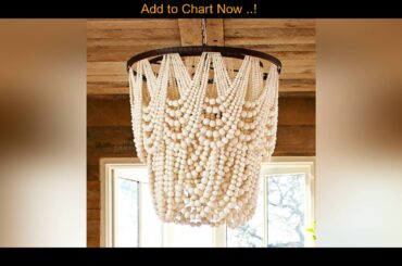 #Wholesale French wood bead chandelier vintage wooden lighting foyer dining nordic chandelier light
