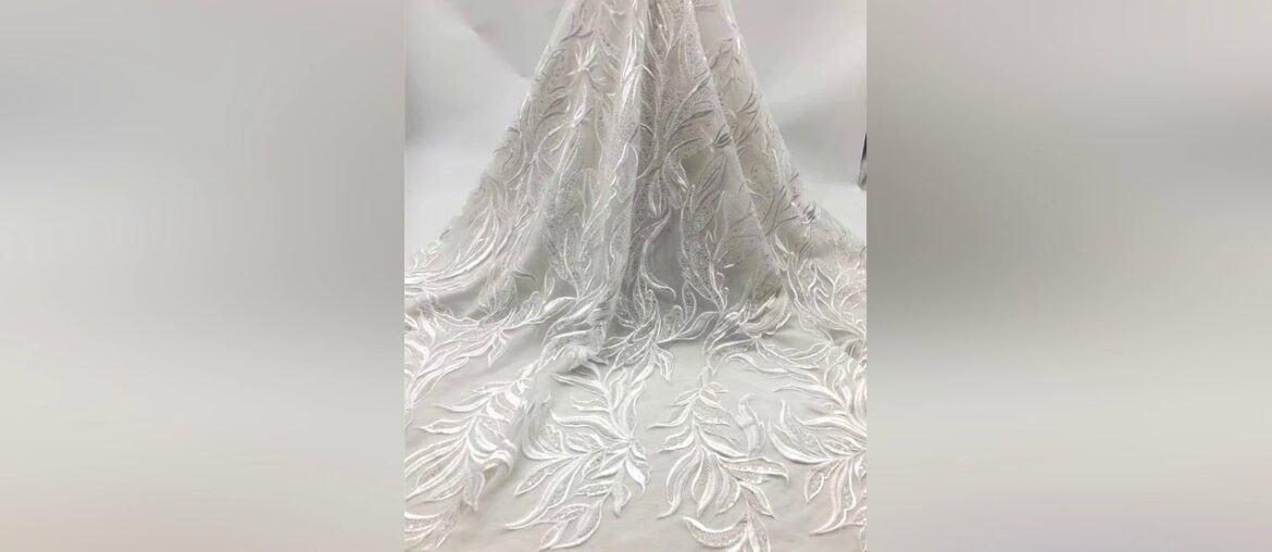 Slide Wine African Lace Fabric 2020 High Quality Handmade Beaded Lace French Nigerian Tulle Lace Fa