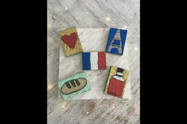 Reverse Floral Foam cutting and crushing - France theme - Baguette cutting, Eiffel tower crushing,