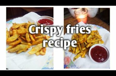 how to make crispy french fries at home |detailed video |recipe by kitchen |samia's kitchen