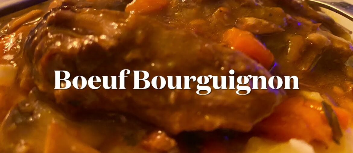 Boeuf Bourguignon (slow cooked on stovetop)