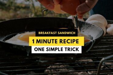 Quick & easy: breakfast omelette sandwich recipe