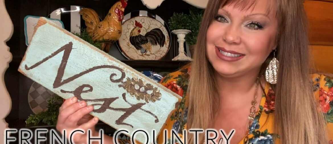 A video dedication // Decorate with me a french country hutch.