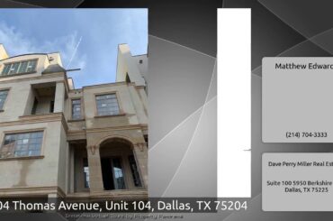 2804 Thomas Avenue, Unit 104, Dallas, TX 75204