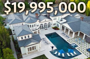 Touring a $19,995,000 Hidden Hills MEGA MANSION with Garage Full of Supercars!
