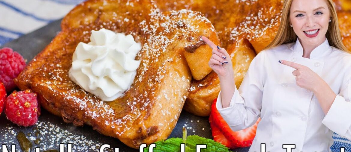 NUTELLA-Stuffed French Toast Recipe! Weekend Breakfast Recipe!