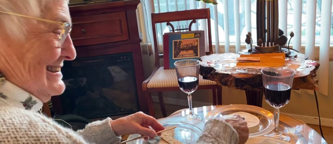 Our Huckleberry’s Gourmet meal first course French Bree Cheese and organic sourdough flatbread