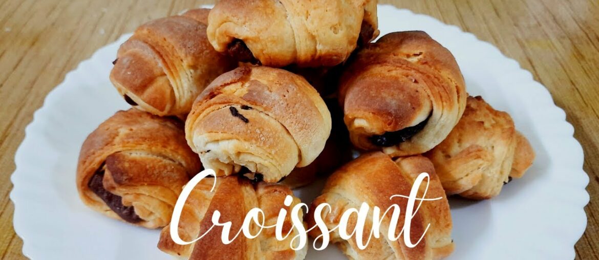 Croissant | Best chocolate filled croissant at home | French recipe at home