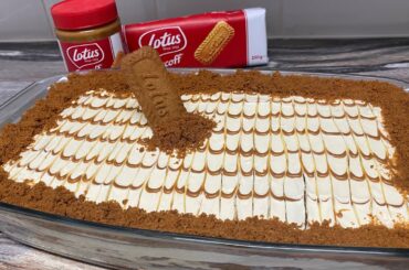 Lotus Biscoff lasagne for beginners|| French subtitle || No bake recipe  || kiwi c&v